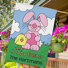 Personalized Happy Easter House Flag